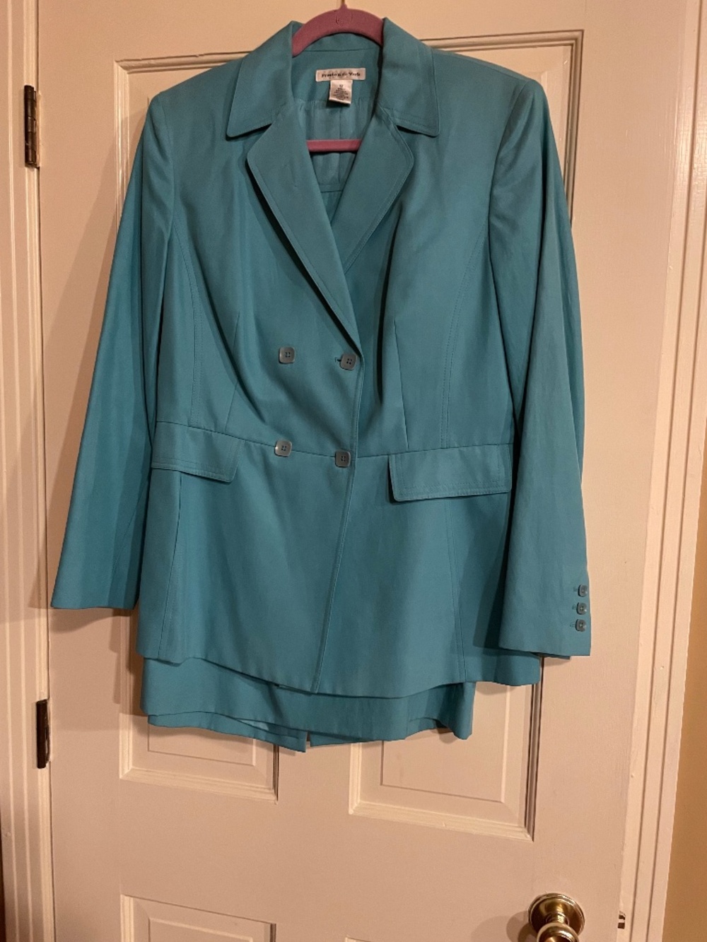 Turquoise suit